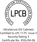 LPCB Logo - Certificate 450c/04-06 - Walk-in Modular Cabinets - Level 3